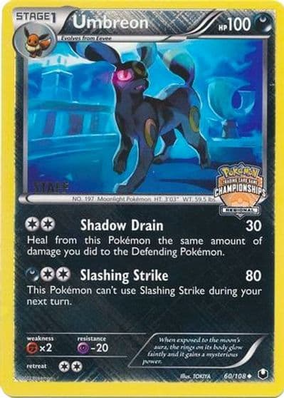Umbreon (Regional Championships) [Staff] League & Championship Cards Pokemon card