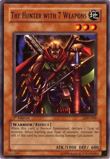 The Hunter with 7 Weapons Legacy of Darkness Yu-Gi-Oh! card