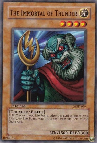 The Immortal of Thunder Metal Raiders Yu-Gi-Oh! card