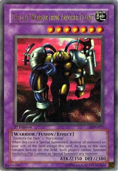 The Last Warrior from Another Planet Labyrinth of Nightmare Yu-Gi-Oh! card