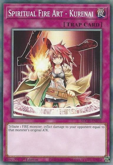 Spiritual Fire Art Kurenai Structure Deck: Spirit Charmers Yu-Gi-Oh! card