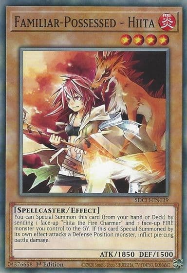 Familiar Possessed Hiita Structure Deck: Spirit Charmers Yu-Gi-Oh! card