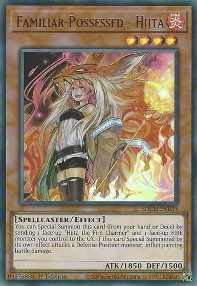 Familiar Possessed Hiita Alternate Art Structure Deck: Spirit Charmers Yu-Gi-Oh! card