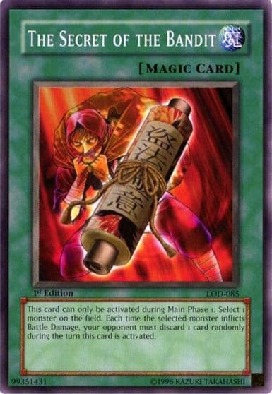 The Secret of the Bandit Legacy of Darkness Yu-Gi-Oh! card