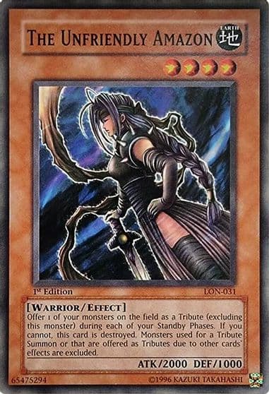 The Unfriendly Amazon Labyrinth of Nightmare Yu-Gi-Oh! card