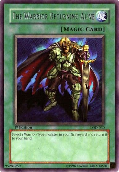 The Warrior Returning Alive Legacy of Darkness Yu-Gi-Oh! card