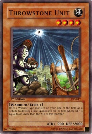 Throwstone Unit Legacy of Darkness Yu-Gi-Oh! card