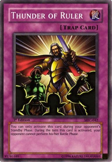 Thunder of Ruler Magician's Force Yu-Gi-Oh! card