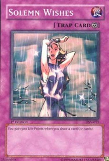 Solemn Wishes Pharaoh's Servant Yu-Gi-Oh! card