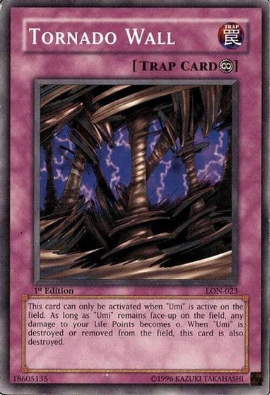 Tornado Wall Labyrinth of Nightmare Yu-Gi-Oh! card