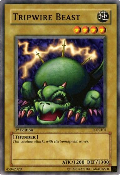 Tripwire Beast The Legend of Blue Eyes White Dragon Yu-Gi-Oh! card