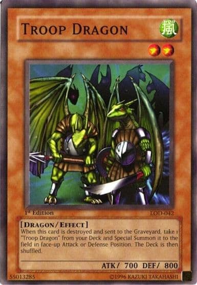 Troop Dragon Legacy of Darkness Yu-Gi-Oh! card