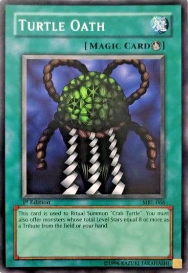 Turtle Oath Magic Ruler Yu-Gi-Oh! card