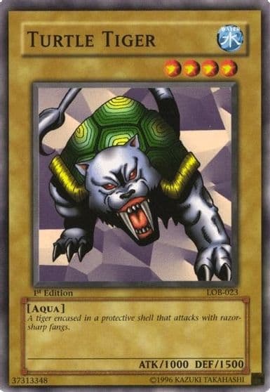 Turtle Tiger The Legend of Blue Eyes White Dragon Yu-Gi-Oh! card