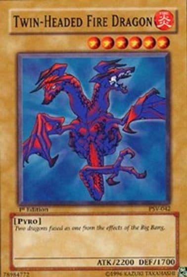 Twin Headed Fire Dragon Pharaoh's Servant Yu-Gi-Oh! card