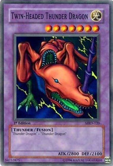 Twin Headed Thunder Dragon Metal Raiders Yu-Gi-Oh! card