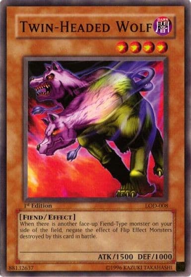 Twin Headed Wolf Legacy of Darkness Yu-Gi-Oh! card