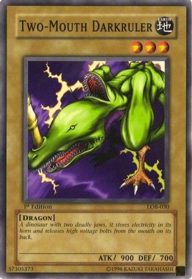 Two Mouth Darkruler The Legend of Blue Eyes White Dragon Yu-Gi-Oh! card