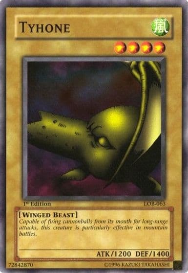 Tyhone The Legend of Blue Eyes White Dragon Yu-Gi-Oh! card
