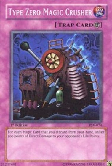 Type Zero Magic Crusher Pharaoh's Servant Yu-Gi-Oh! card
