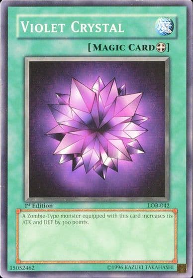Violet Crystal The Legend of Blue Eyes White Dragon Yu-Gi-Oh! card