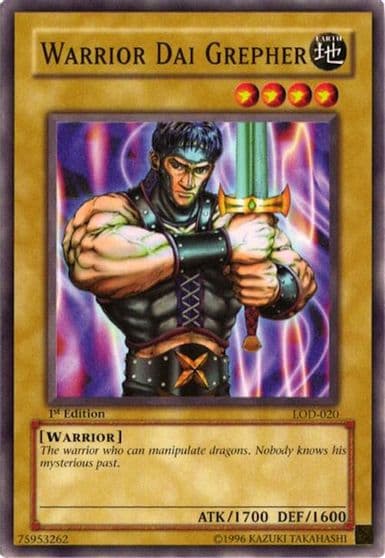 Warrior Dai Grepher Legacy of Darkness Yu-Gi-Oh! card