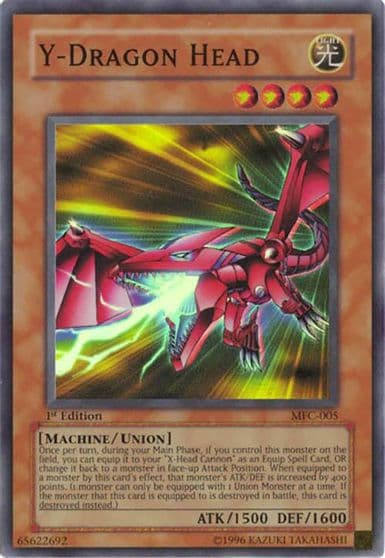 Y Dragon Head Magician's Force Yu-Gi-Oh! card