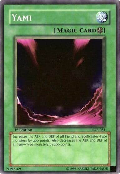 Yami The Legend of Blue Eyes White Dragon Yu-Gi-Oh! card