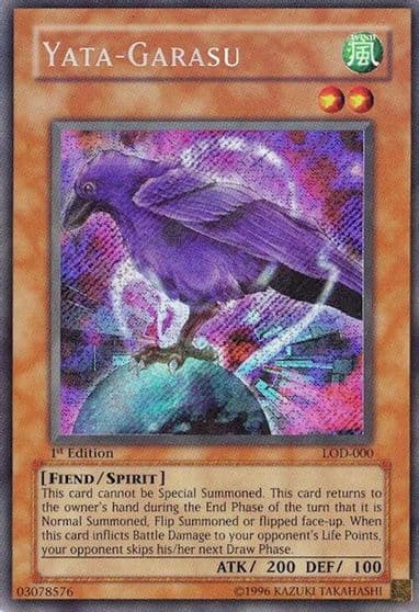 Yata Garasu Legacy of Darkness Yu-Gi-Oh! card