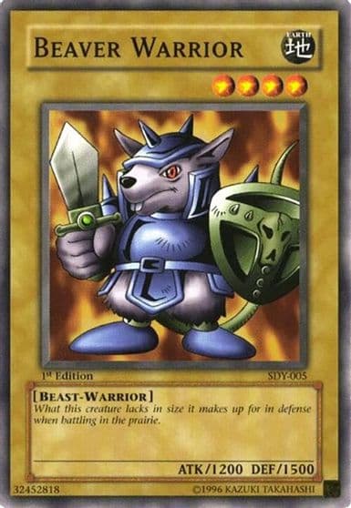 Beaver Warrior Starter Deck: Yugi Yu-Gi-Oh! card