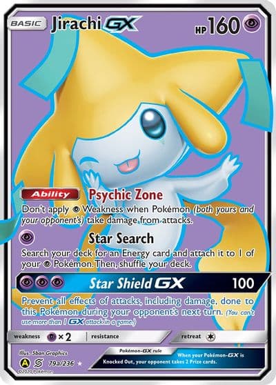 Jirachi GX - 79a/236 Alternate Art Promos Pokemon card