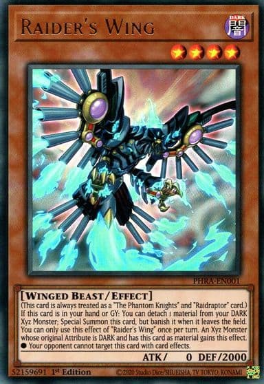 Raiders Wing Phantom Rage Yu-Gi-Oh! card