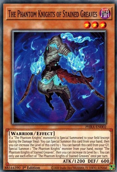 The Phantom Knights of Stained Greaves Phantom Rage Yu-Gi-Oh! card