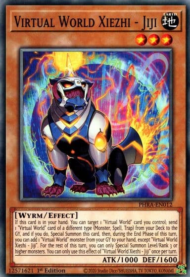 Virtual World Xiezhi Jiji Phantom Rage Yu-Gi-Oh! card