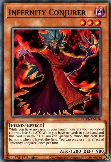 Infernity Conjurer Phantom Rage Yu-Gi-Oh! card