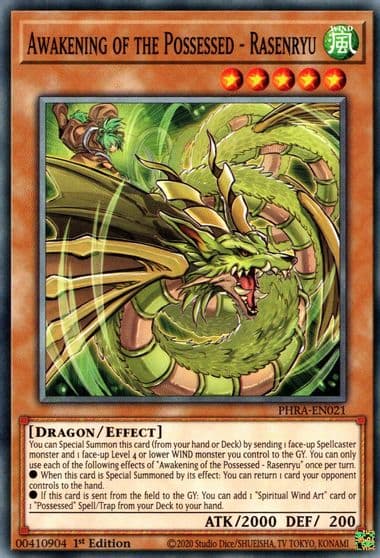Awakening of the Possessed Rasenryu Phantom Rage Yu-Gi-Oh! card