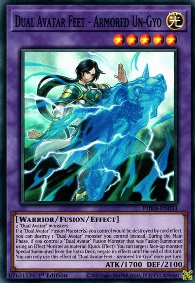 Dual Avatar Feet Armored Un Gyo Phantom Rage Yu-Gi-Oh! card