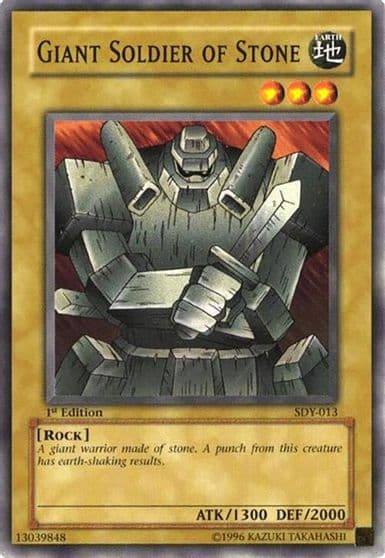 Giant Soldier of Stone Starter Deck: Yugi Yu-Gi-Oh! card