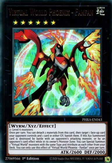 Virtual World Phoenix Fanfan Phantom Rage Yu-Gi-Oh! card