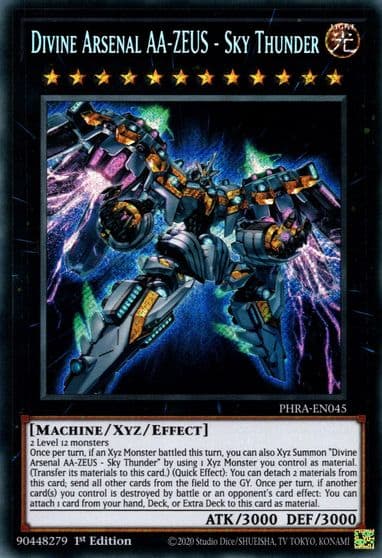 Divine Arsenal AA ZEUS Sky Thunder Phantom Rage Yu-Gi-Oh! card