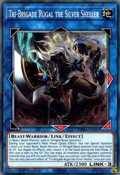 Tri Brigade Rugal the Silver Sheller Phantom Rage Yu-Gi-Oh! card