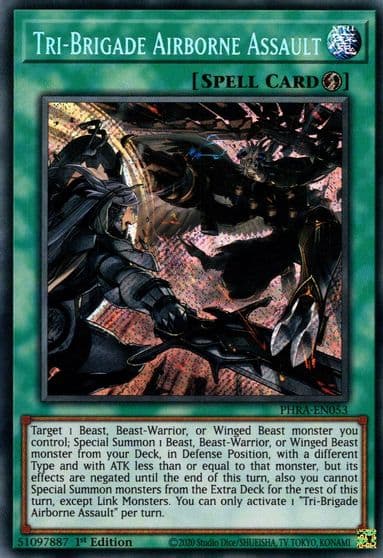 Tri Brigade Airborne Assault Phantom Rage Yu-Gi-Oh! card