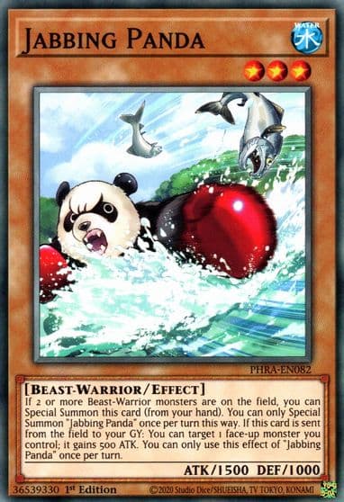 Jabbing Panda Phantom Rage Yu-Gi-Oh! card