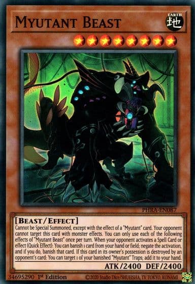 Myutant Beast Phantom Rage Yu-Gi-Oh! card