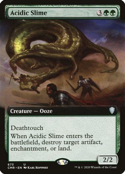 Acidic Slime Extended Art Commander Legends Magic card