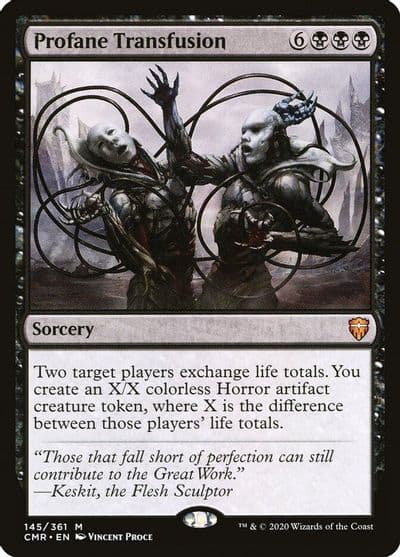 Profane Transfusion Commander Legends Magic card