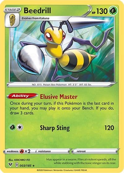 Beedrill SWSH04: Vivid Voltage Pokemon card
