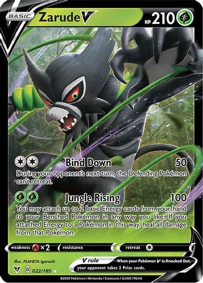 Zarude V SWSH04: Vivid Voltage Pokemon card