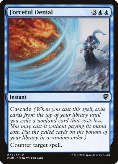 Forceful Denial Commander Legends Magic card