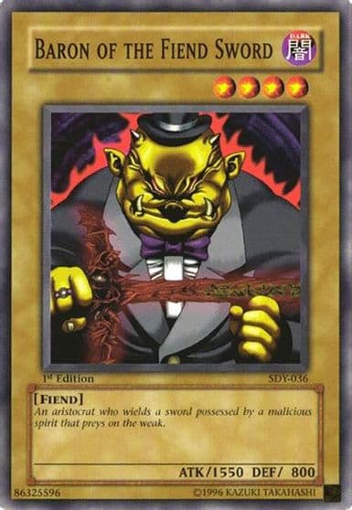 Baron of the Fiend Sword Starter Deck: Yugi Yu-Gi-Oh! card